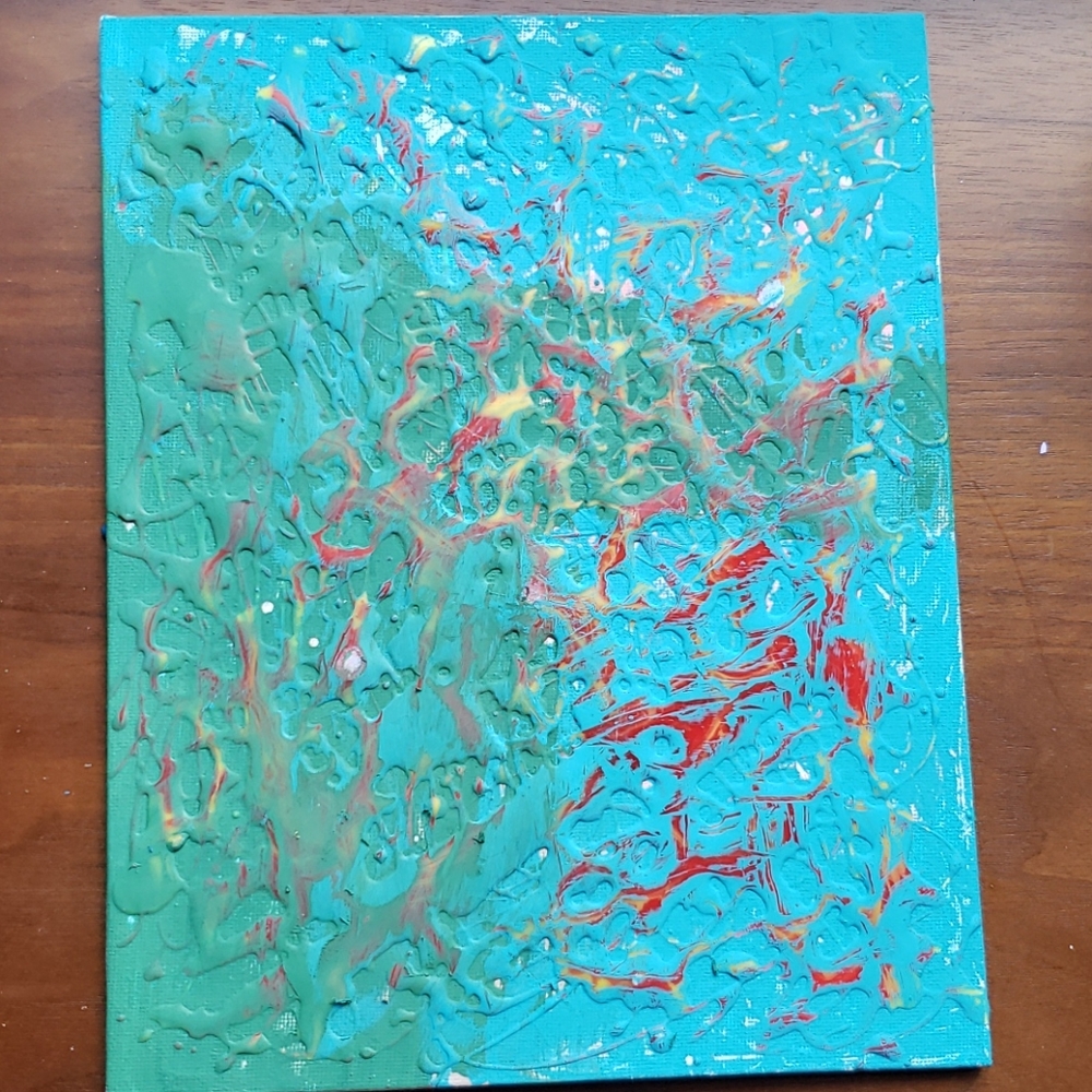 💙Host Pick💙Aquarium- Acrylic on Canvas Board